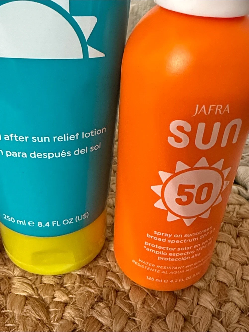 JAFRA SUN SPF 50 Spray Sunscreen & Cooling After Sun Relief Lotion Set